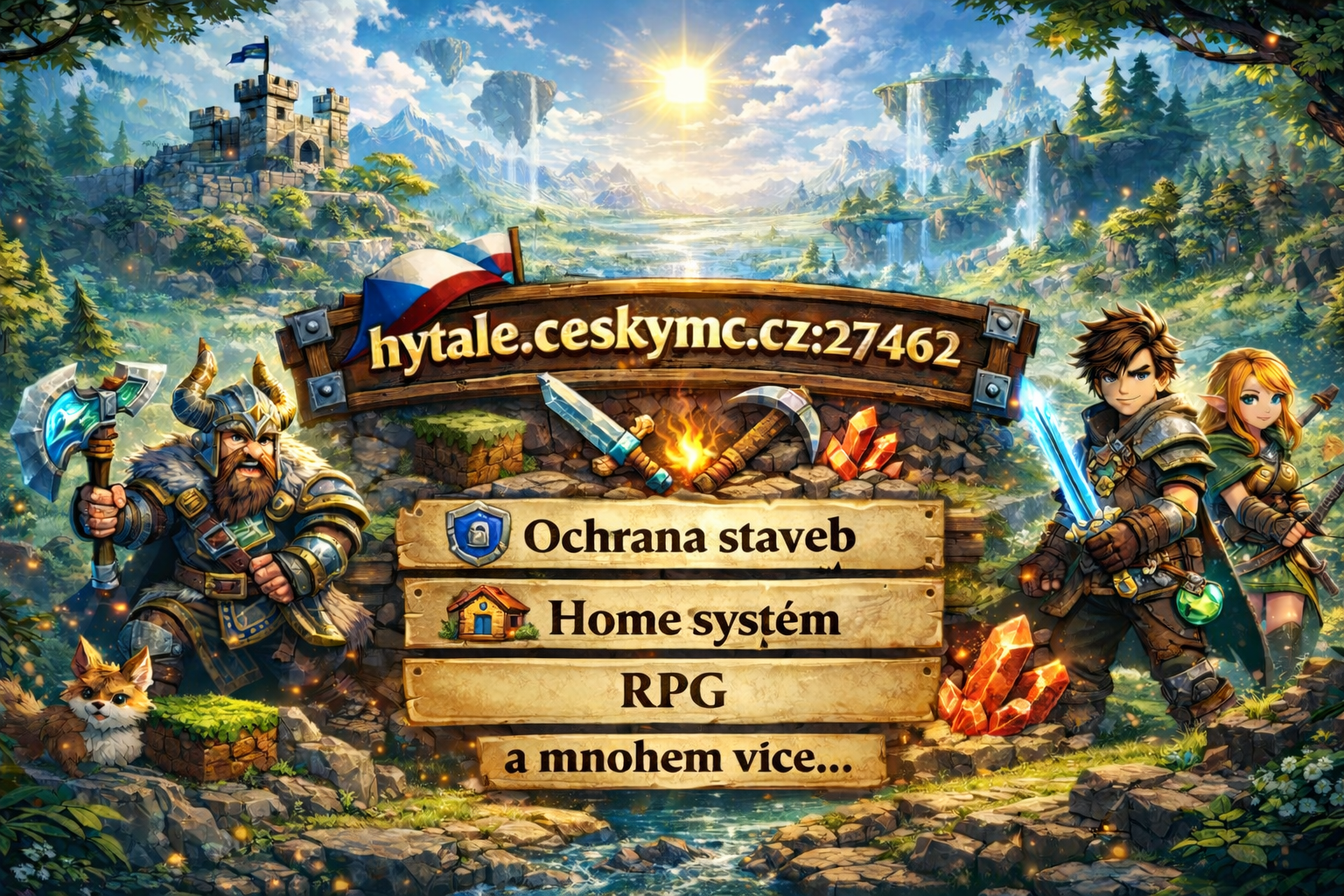 ceskyMC.cz - Hytale RPG banner