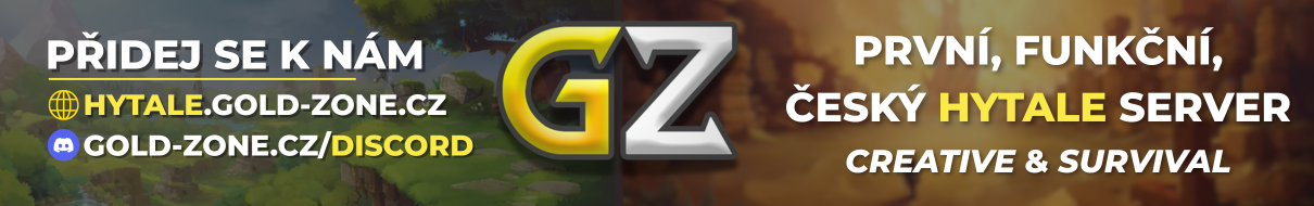 Gold-Zone.cz - THE FIRST FUNCTIONAL HYTALE SERVER! thumbnail